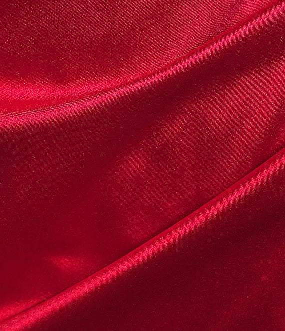 Emerald Sundae Juniors Ruched Asymmetric Bodycon Dress Red Size XL