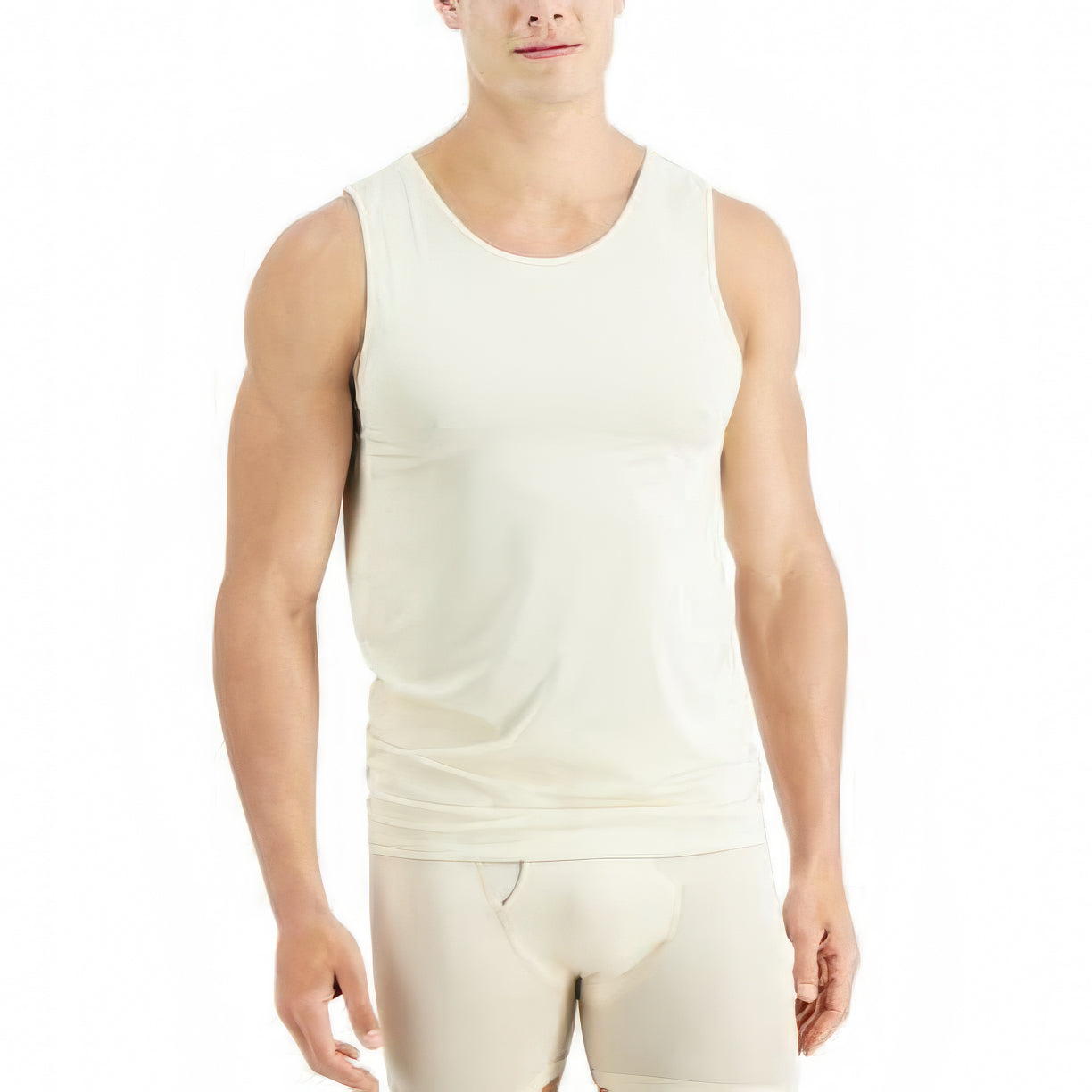 ALFANI Men's Air Mesh Undershirt Color Fair Size M