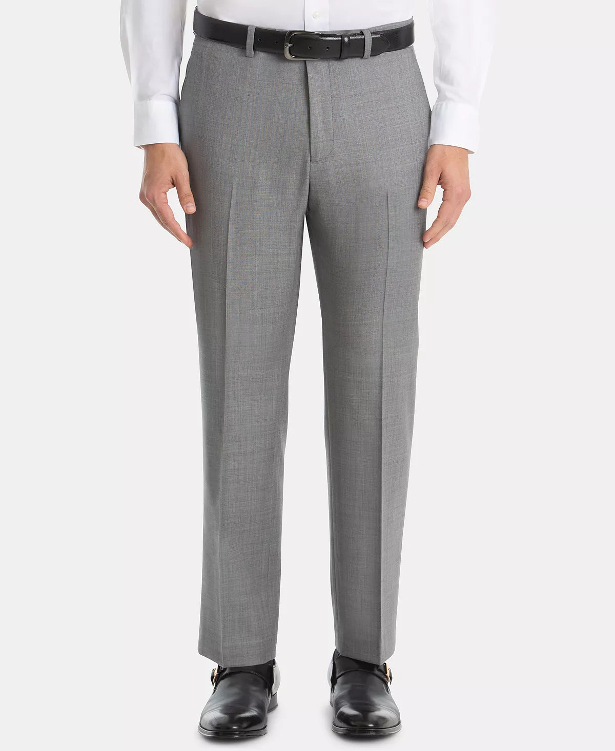 Lauren Ralph Lauren Men's UltraFlex Classic-Fit Wool Pants Color Light Gray Sharkskin W38xL32