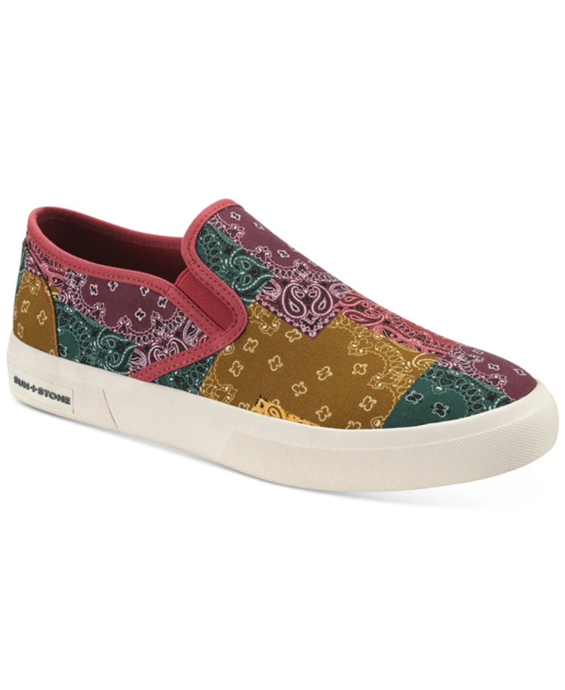 Sun + Stone Men's Reins Slip-On Sneaker Color Bandana Size 12M