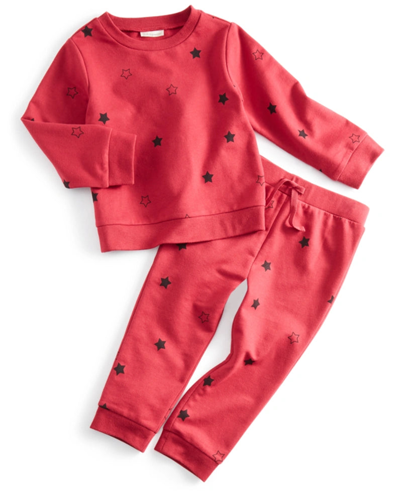 First Impressions Baby Boys Star Shirt and Pants Color Sweet Raspberry Size 0-3 months