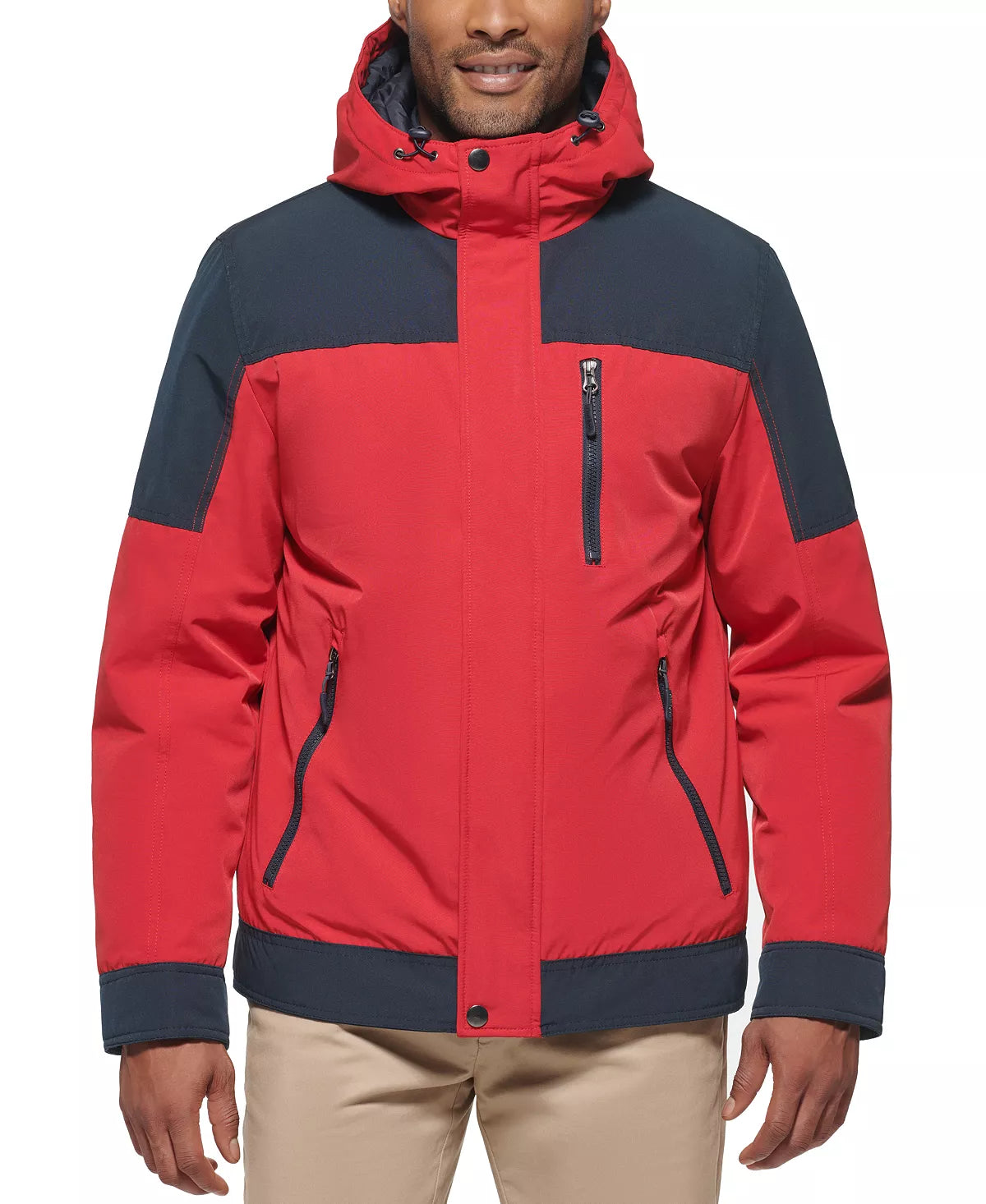 Club Room Men's 3-in-1 Hooded Jacket Color Red Size L