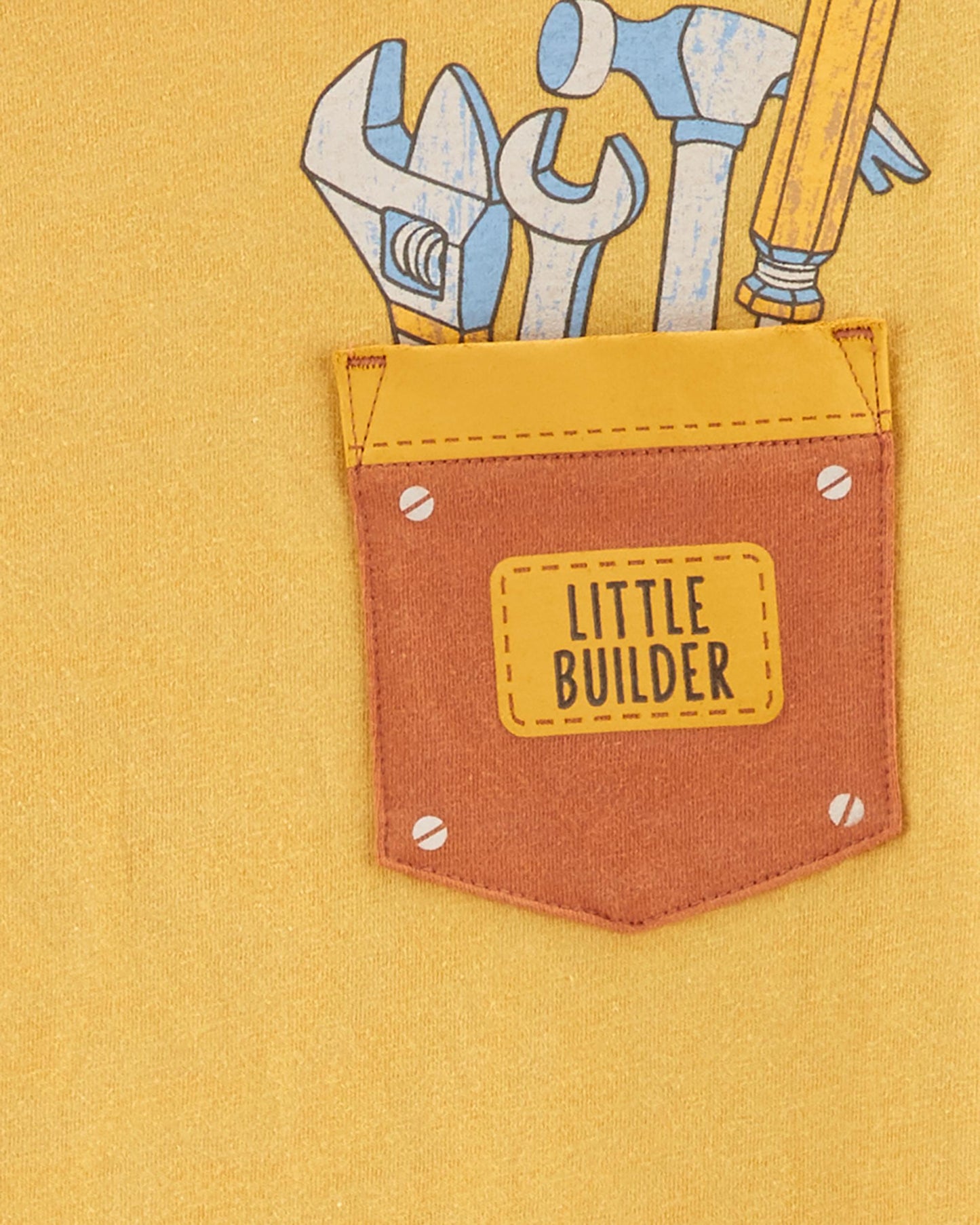 Carters Baby Boys 2-Piece Little Builder Tee Color Yellow/Camo Size 6 months