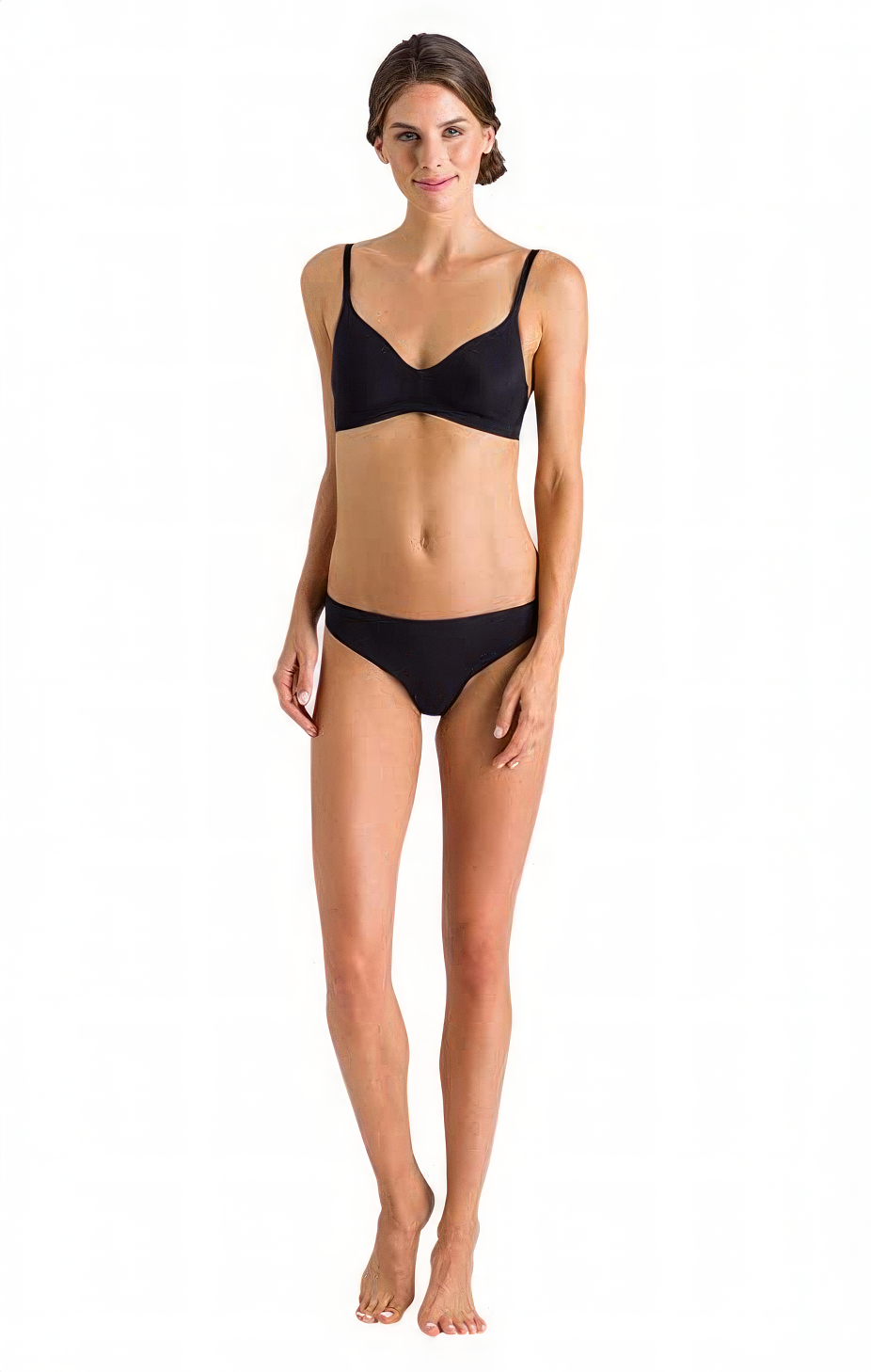 HANRO Women's Smooth Illusion Thong Color Black Size L