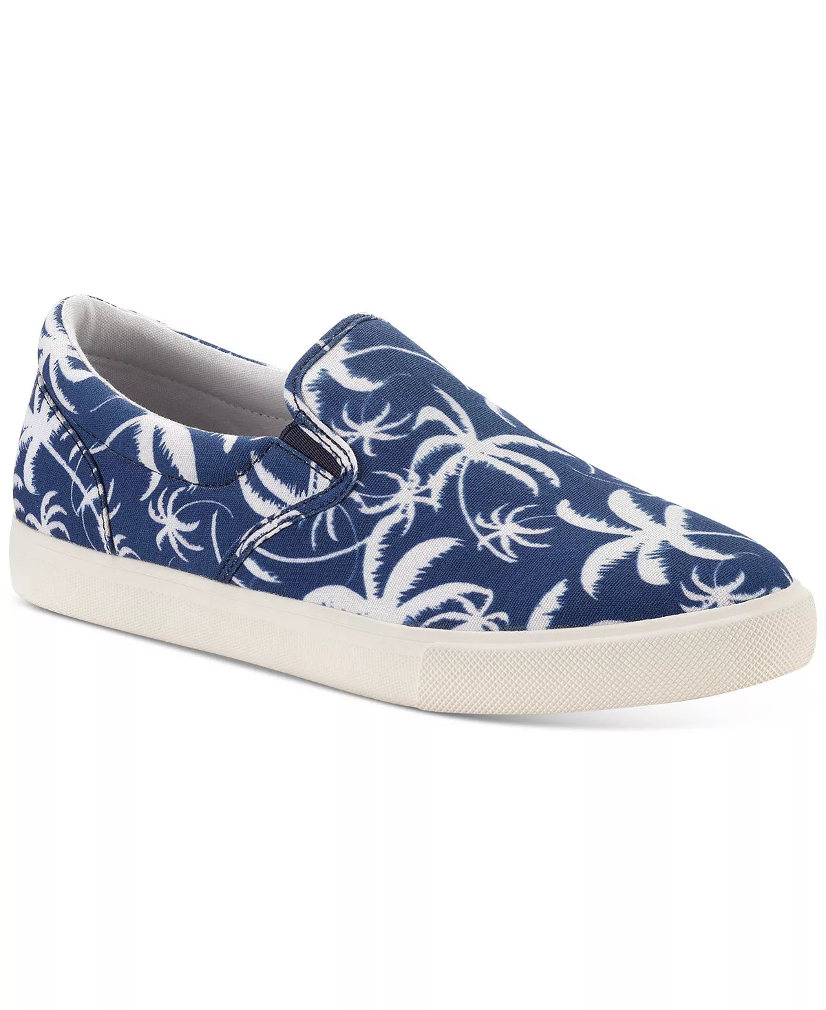 Club Room Men's Tate Slip-On Sneaker Color Navy Palm Size 7M
