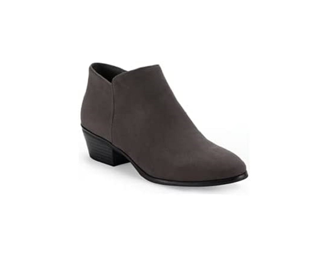 Style & Co. Wileyy Ankle Booties Color Charcoal Micro