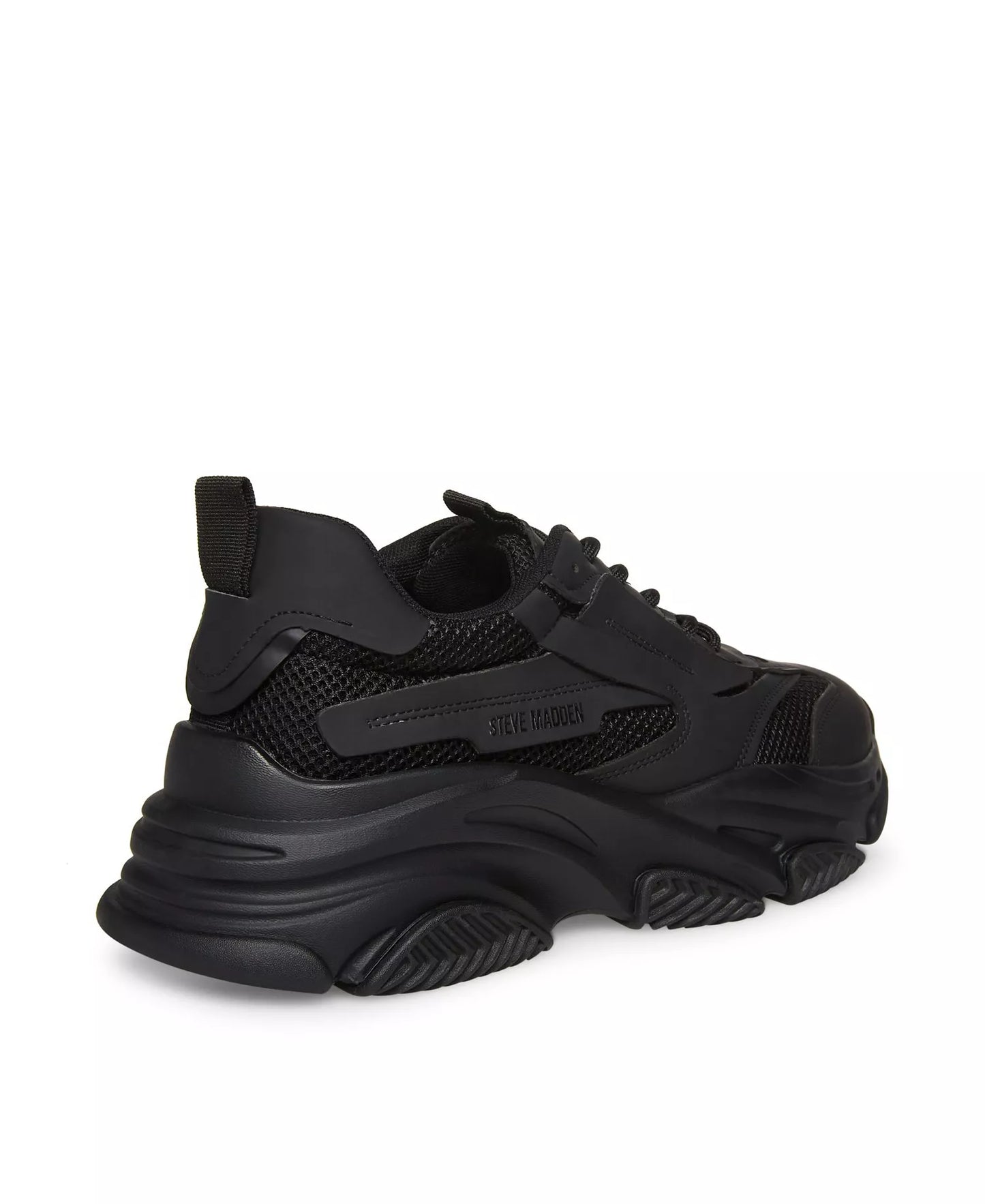 Steve Madden Men's Possess Lace-Up Sneakers Black Size 10.5