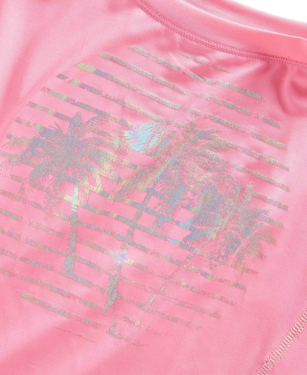 ID Ideology Toddler Little Girls Palm Knotted T-shirt Color Pink Hustle Size 3T