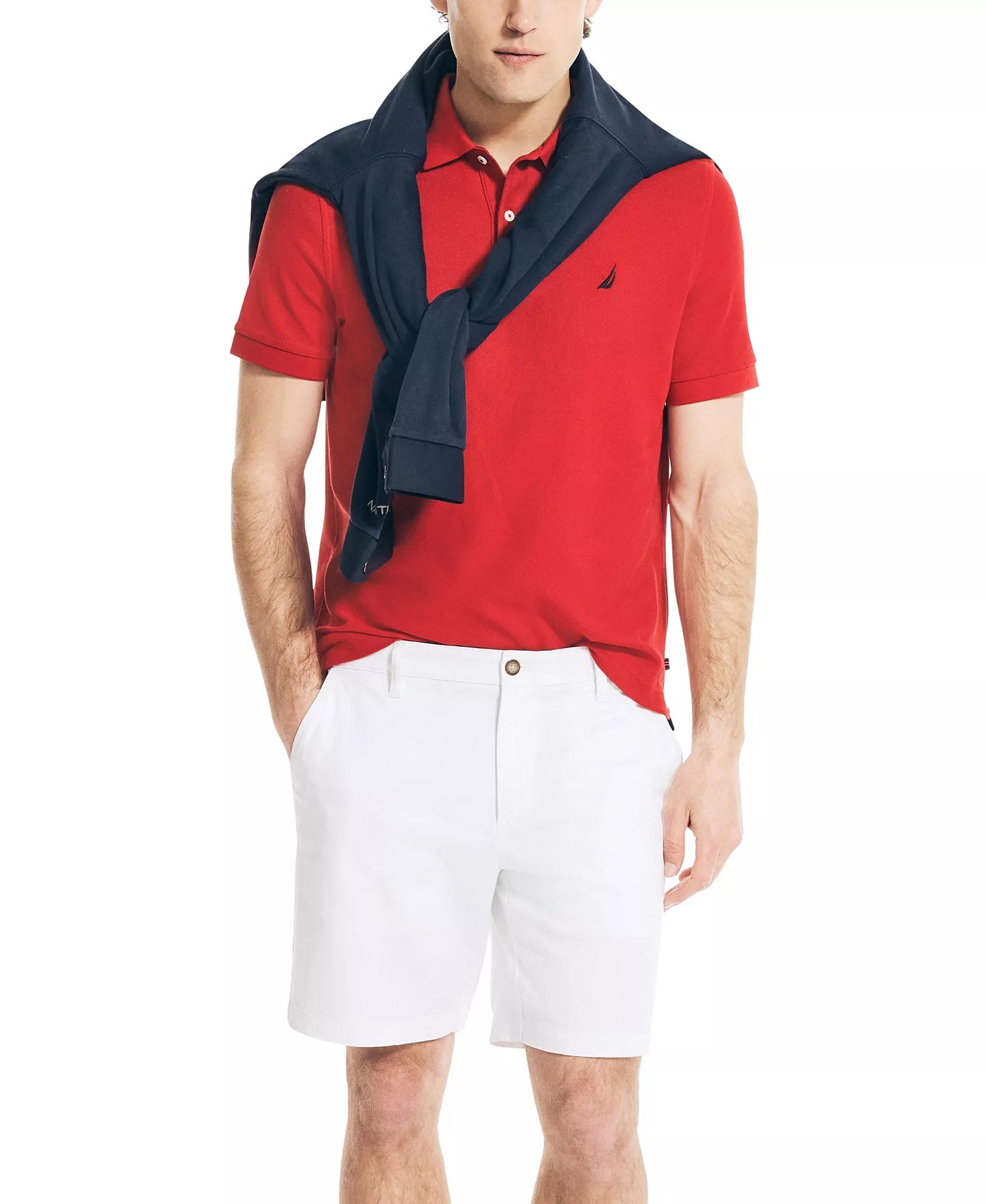 Nautica Men's Classic Performance Deck Polo Shirt Color Nautica Red Size XL