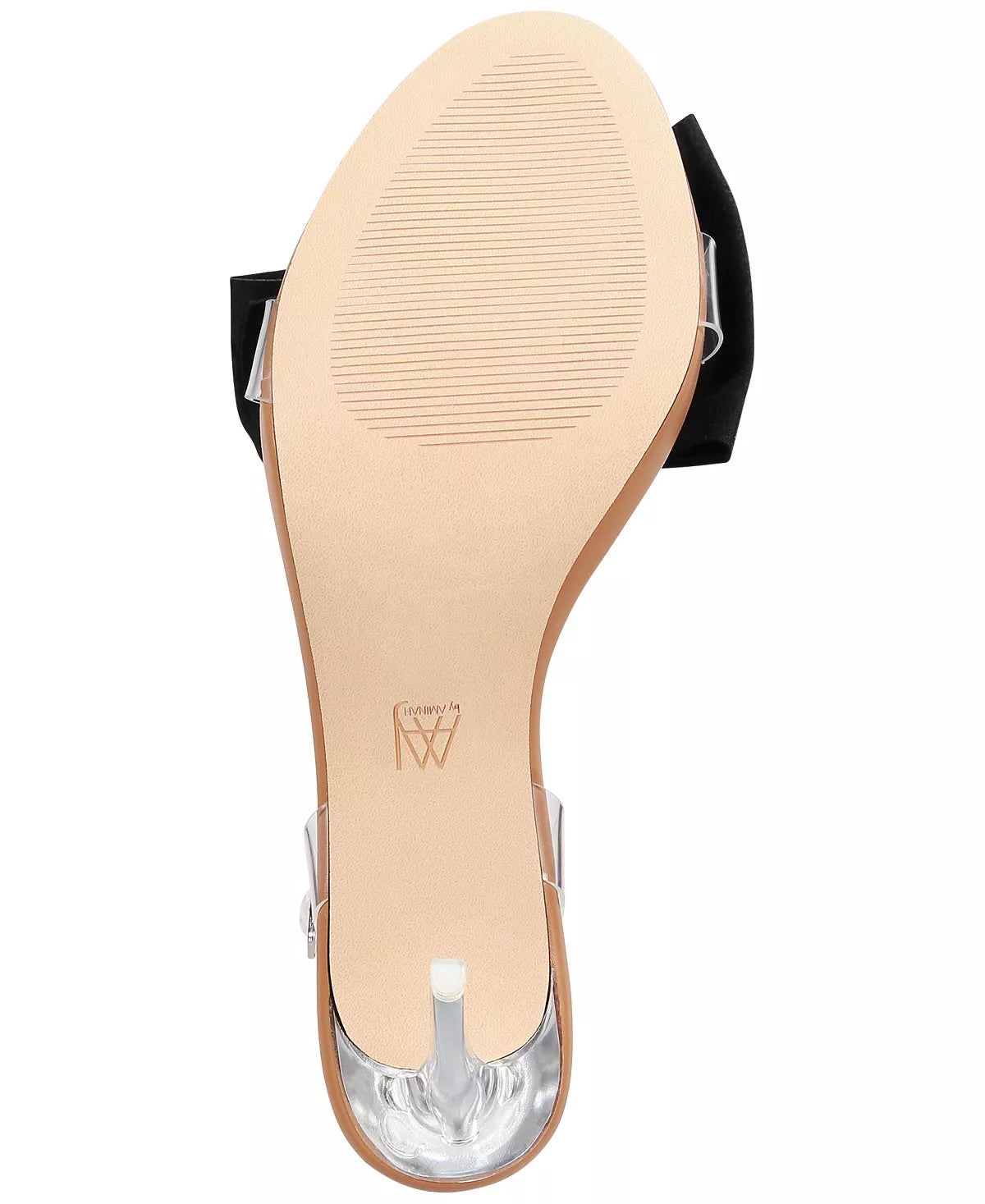 AAJ By Aminah Women's Yahira Lucite Heel Bow Dress Sandals Color Lucite Size 9.5M