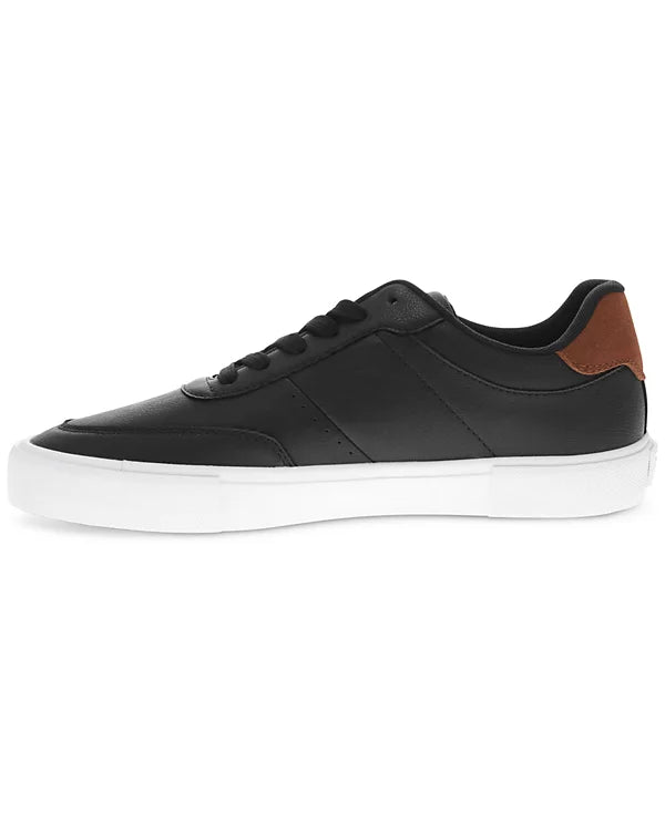 Levi's Men's Munro Faux-Leather Retro Low Top Sneakers Black/Tan Size 9