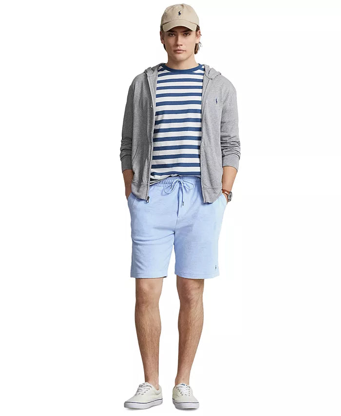 Polo Ralph Lauren Men's 7-3/4-Inch Terry Drawstring Shorts Color Austin Blue Size L
