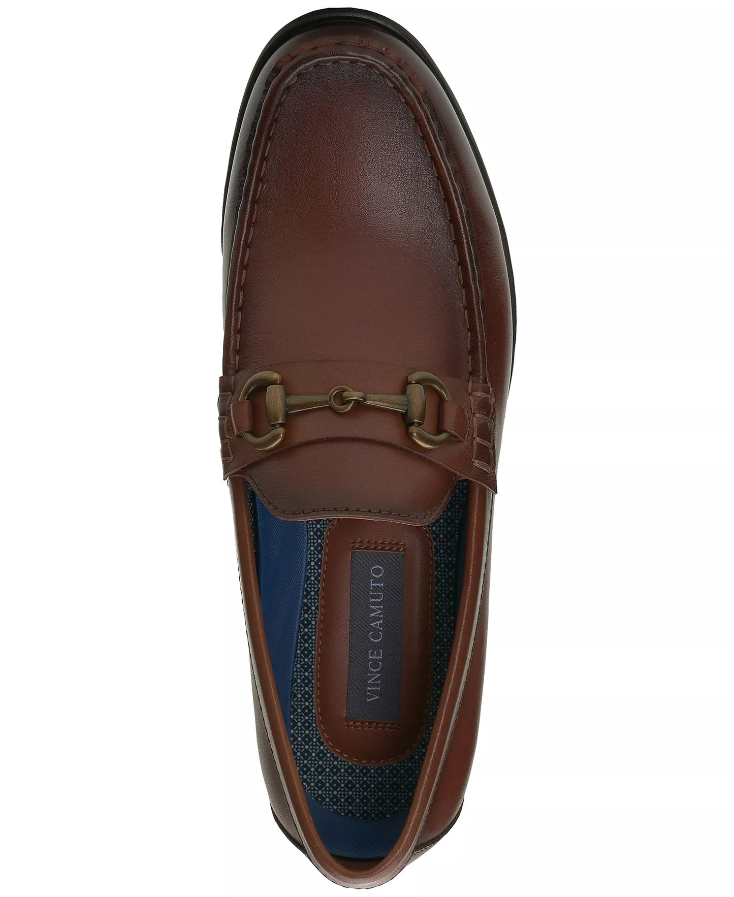 Vince Camuto Men's Caelan Bit Dress Loafers Cognac Size 10