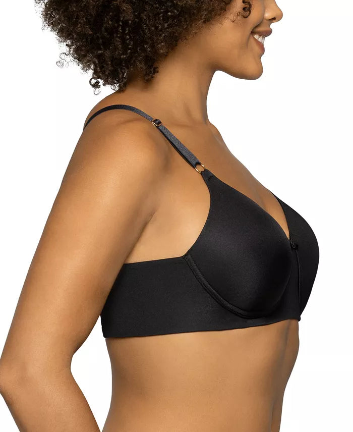Vanity Fair Beauty Back Full Coverage Wireless Bra Midnight Black Size 40B