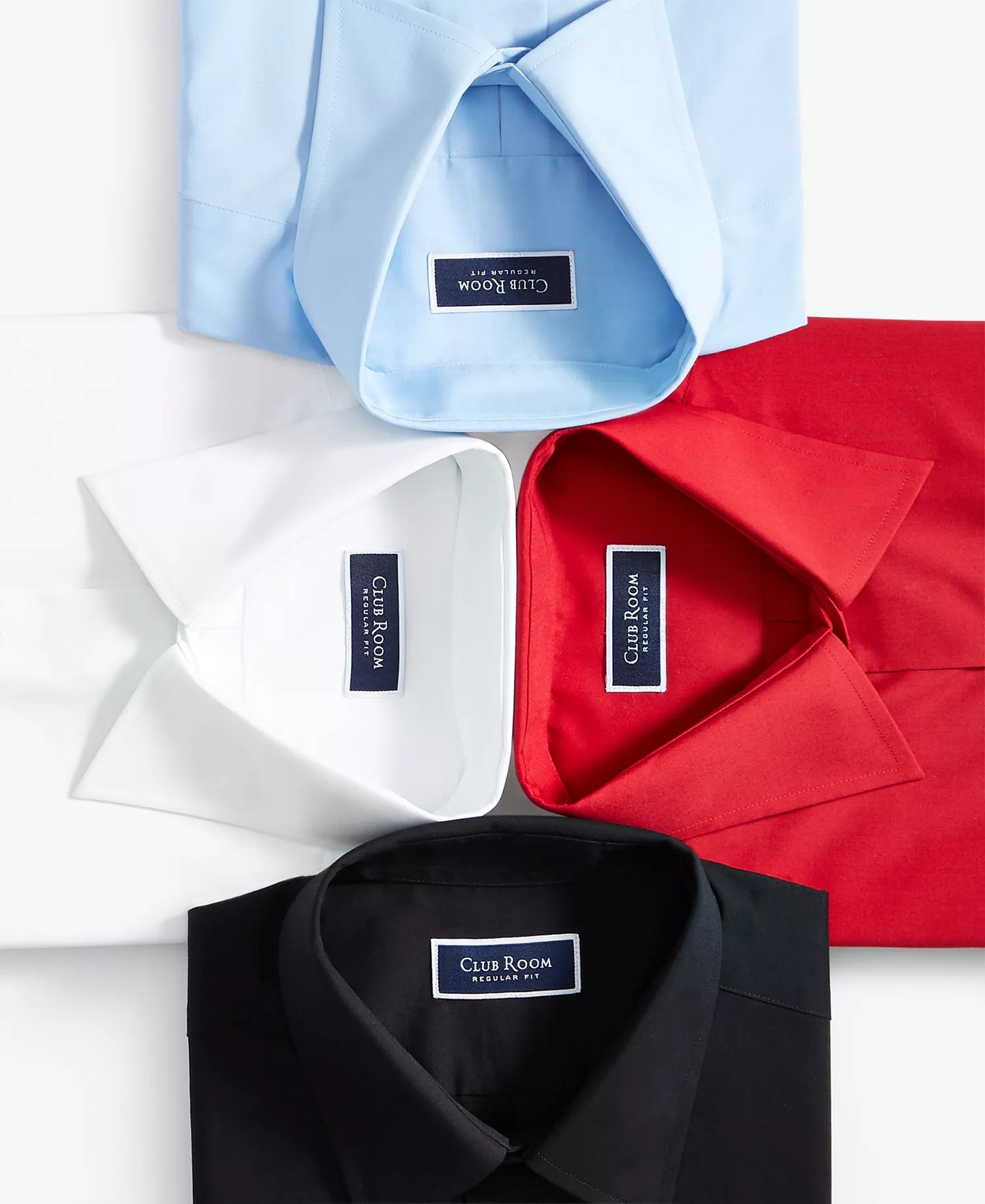 Men's Regular-Fit Performance Dress Shirt White 17.5 32/33