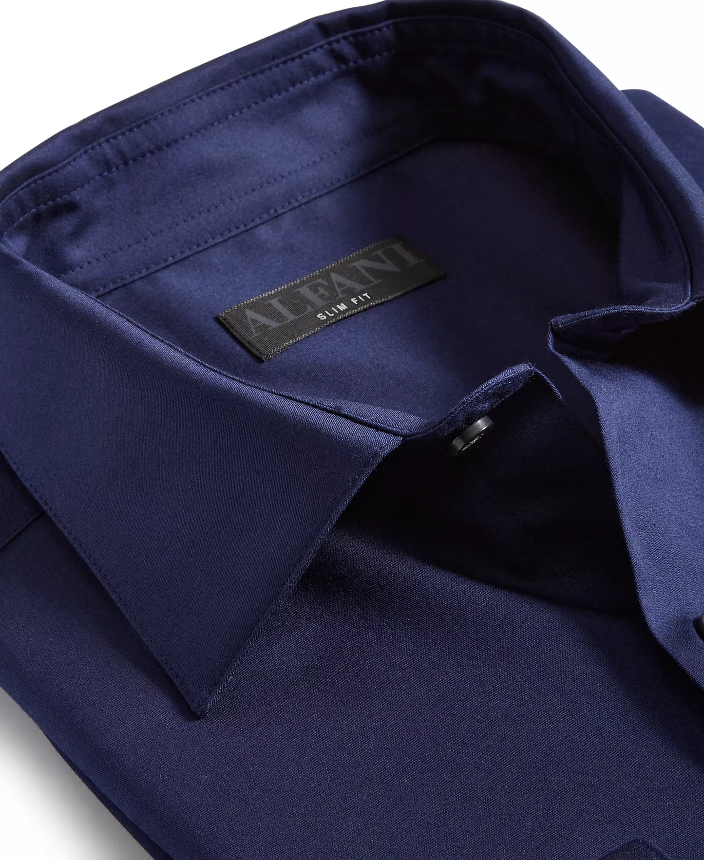 Alfani Men's Slim-Fit Temperature Regulating Dress Shirt Blu Notte 17/17.5 34/35