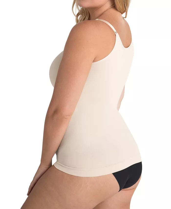 Shapermint Essentials Women's All Day Every Day Scoop Neck Cami Beige Size 2XL