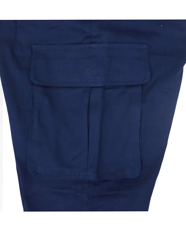 Blu Rock Men's Flex Stretch Cotton Cargo Pants Navy Size 34