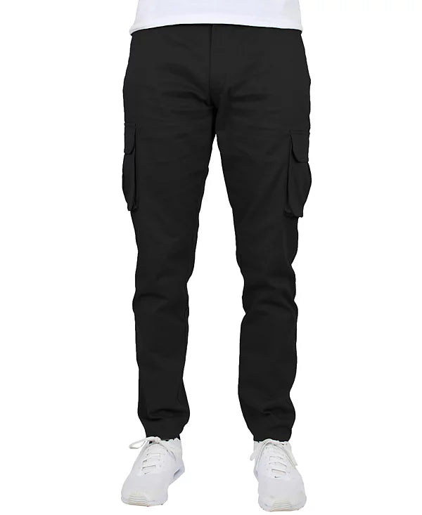Blu Rock Men's Flex Stretch Cargo Pants Black Size 38