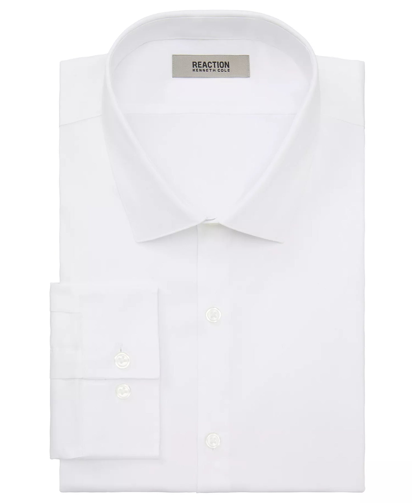 Kenneth Cole Reaction Men's Slim-Fit Flex Stretch Dress Shirt White 15 32/33 (No Tag)