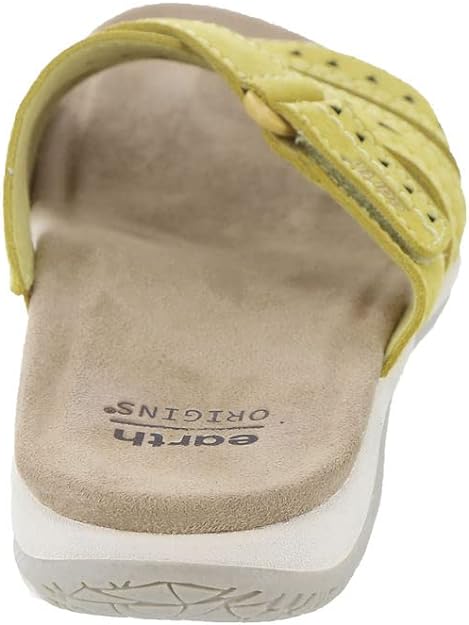 Earth Women's Suella Flat Sandals Color Yellow Leather Size 7M