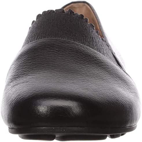 Gentle Souls by Kenneth Cole Women's Eugene Ruffle Slipper Loafer Color Black Size 9M