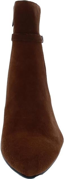 Aqua College Women's Tatum Waterproof Pointed Toe Booties Color Rust Suede Size 7M