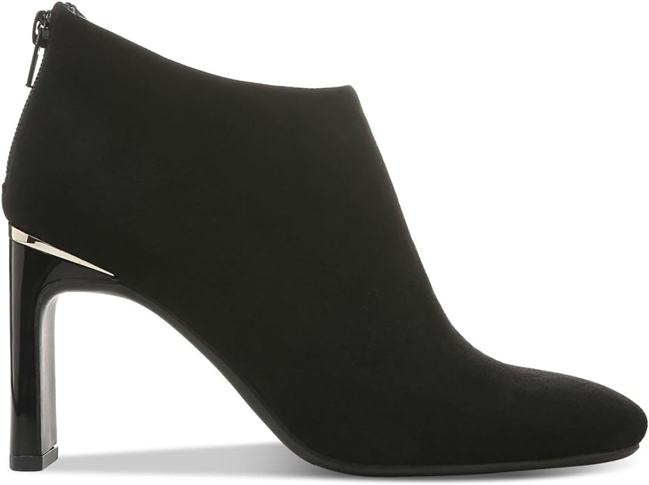 Alfani Women's Brittnee Square-Toe Booties Color Black Faux Suede Size 9.5M