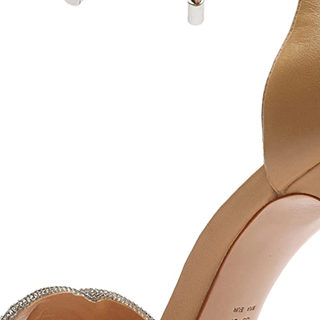 SCHUTZ Andy Glam Sandals Color Light Nude/Chrystal Size 10B