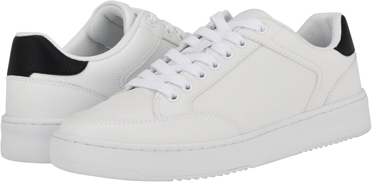 Calvin Klein Men's Lalit Casual Lace-Up Sneakers White Size 11