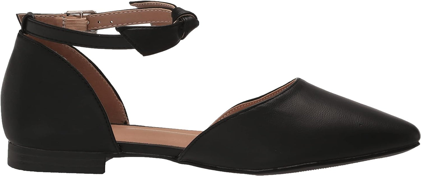 Journee Collection Women's Vielo Ballet Almond Toe Buckle Flats Color Black Size 11M