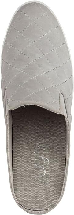 Sugar Women's Kallie Round Toe Slip-On Sneakers Color Gray Quilt Size 6.5M