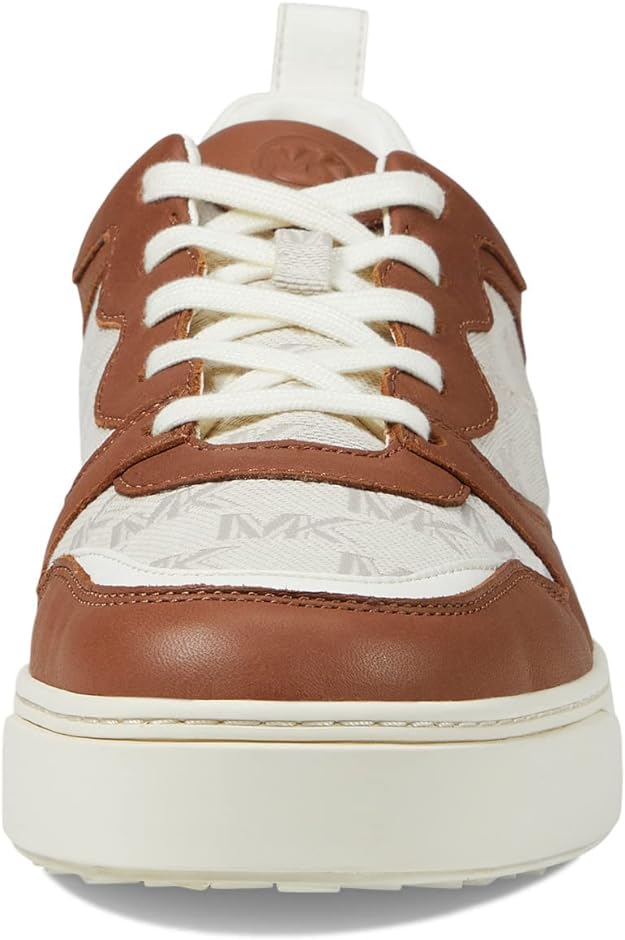 Michael Kors Men's Baxter Mixed-Media Sneakers Color Natural Size 9