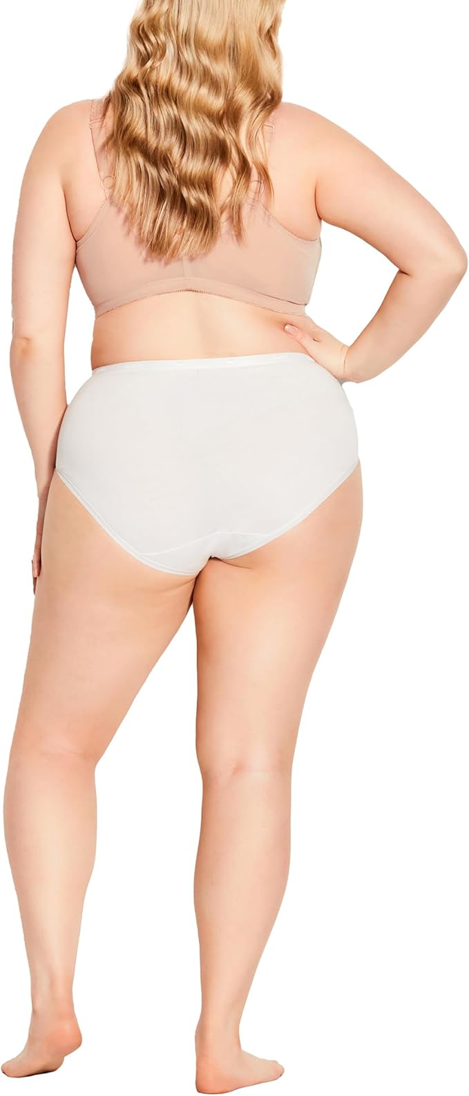 AVENUE Women's Full Coverage Wire Free Bra Color Natural Size 38D