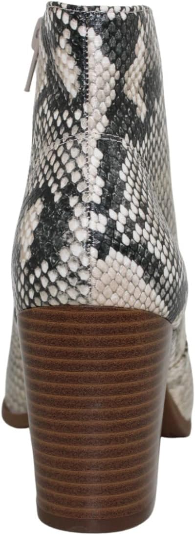 Style & Co Women's Parinaa Dress Booties Color Black/White Snake Size 9M