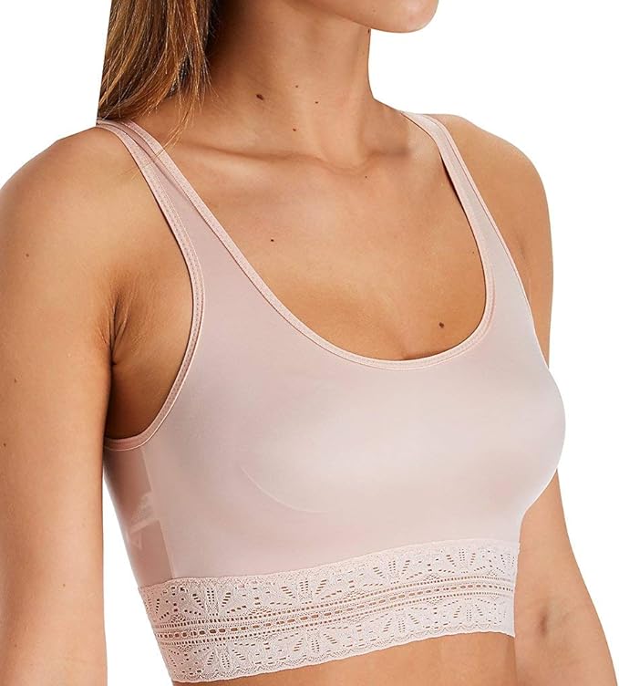 b.tempt'd Women's Future Foundation Crop Top Color Rose Smoke Size S