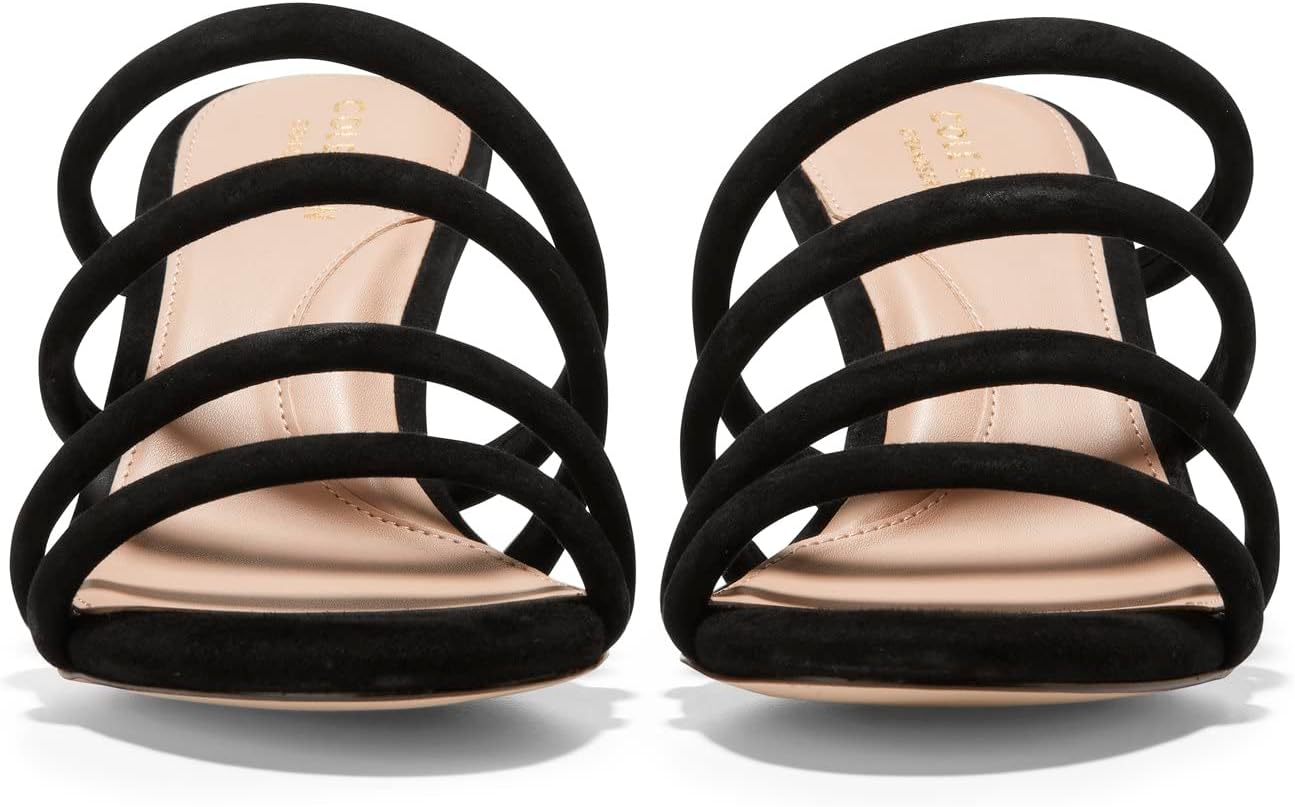 Cole Haan Women's Adella Dress Sandals Color Black Suede Size 8M