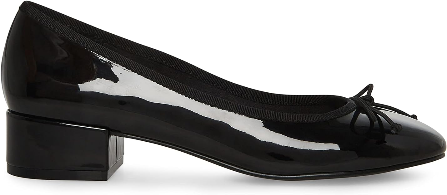 Steve Madden Women's Cherish Heeled Ballet Pump Color Black Size 8