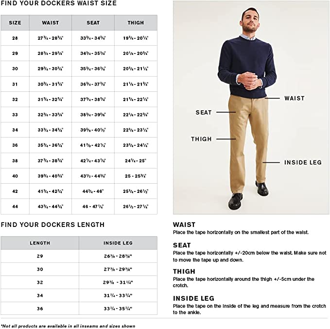 Dockers Men's Knit Jean Cut Straight Fit Smart 360 Knit Pants Color True Chino 34W x 30L