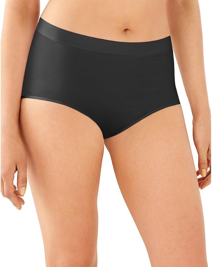 Bali One U All Over Smoothing Hi Cut Panties Color Black Size 9/2XL