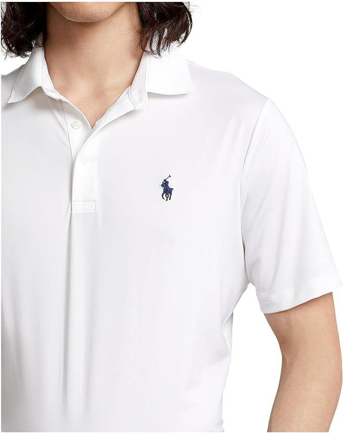 Polo Ralph Lauren Men's Classic-Fit Performance Polo Shirt Color Pure White Size 2XL