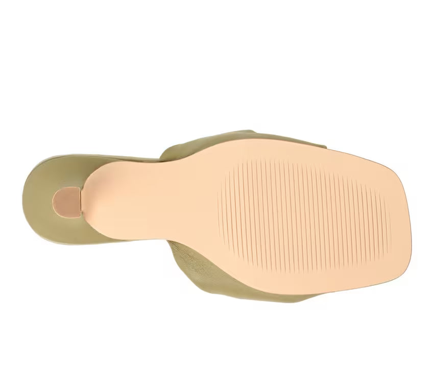 Journee Signature Women's Finlee Dress Sandal Sage Size 8