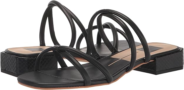Dolce Vita Women's Happi Strappy Flat Sandal Color Black Size 6