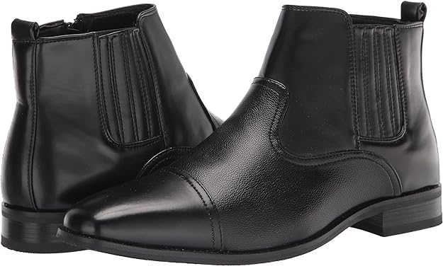 Vance Co. Men's Alex Chelsea Boot Color Black Size 11W