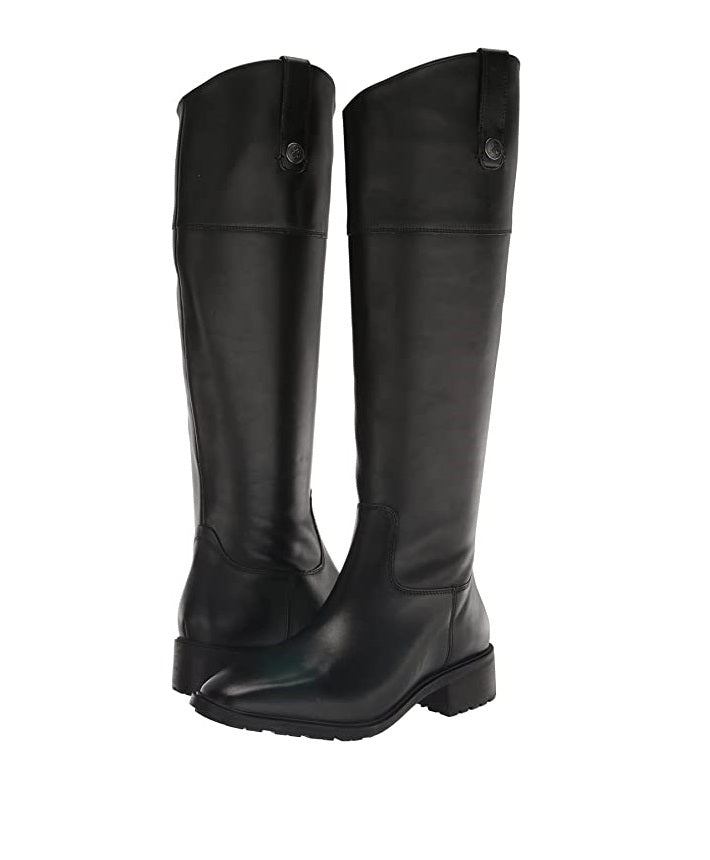 Sam Edelman Women's Drina Knee High Boot Color Black Leather Size 6.5M