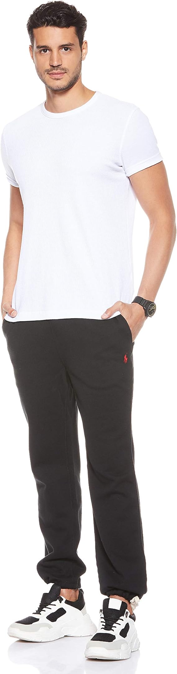 Polo Ralph Lauren Men's Cotton-Blend-Fleece Classic Athletic Pants Color Polo Black Size 2XL