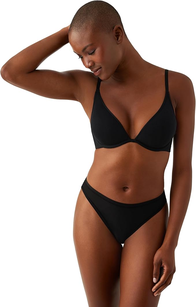 b.tempt'd Cotton to a Tee Plunge Convertible T-Shirt Bra Night Size 36C