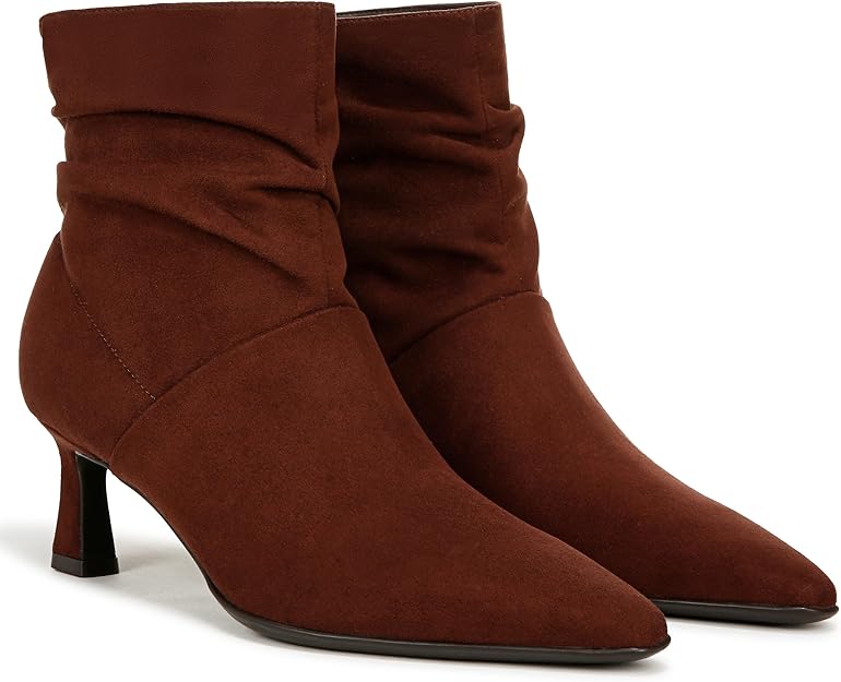 Naturalizer Women's Tribute Slouch Dress Booties Cappuccino Microfiber Size 8