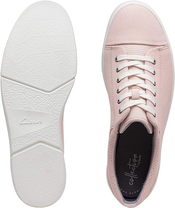 Clarks Men's Landry Vibe Sneakers Color Pink Combo Suede Size 9.5M