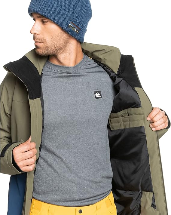 Quiksilver Men's Mission Plus Snow Jacket Color Saddle Size M
